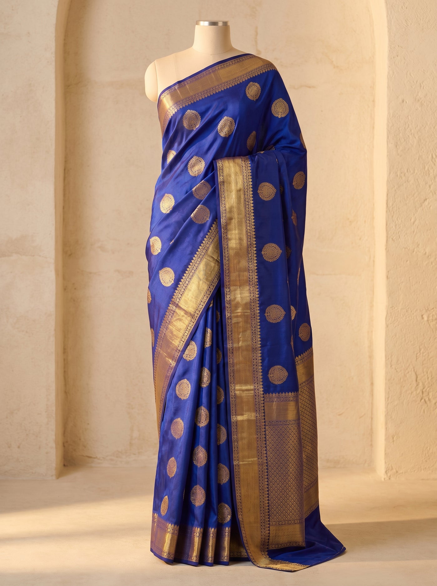 Sapphire Sovereign pattu silk saree