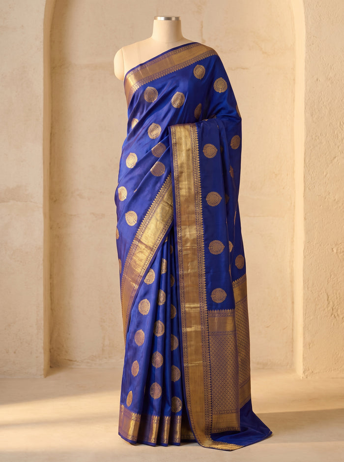 Sapphire Sovereign pattu silk saree