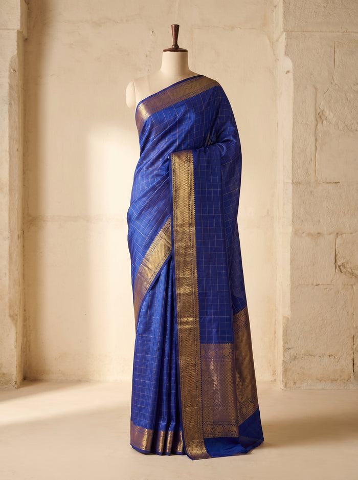 Azure Drape pattu silk saree