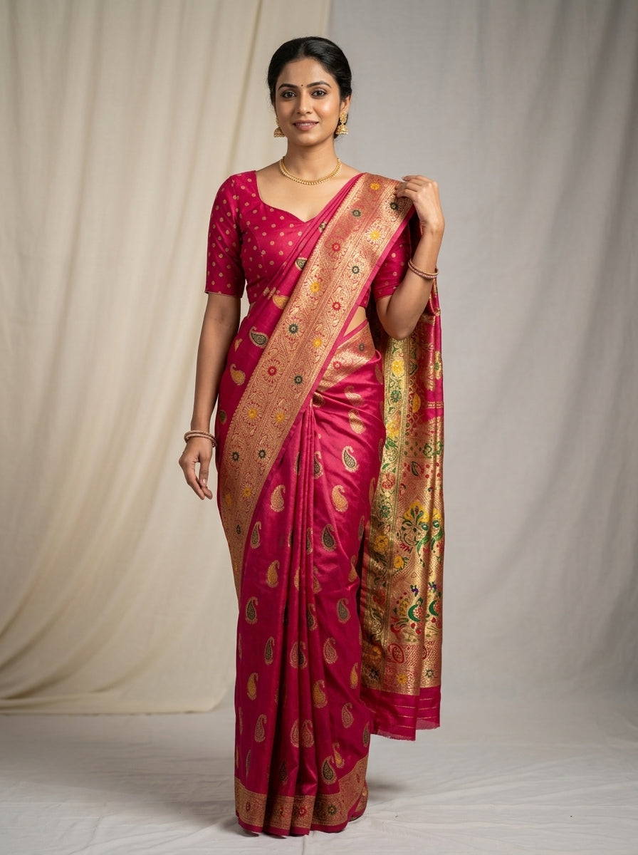 Rani Gold Pattu Silk Saree