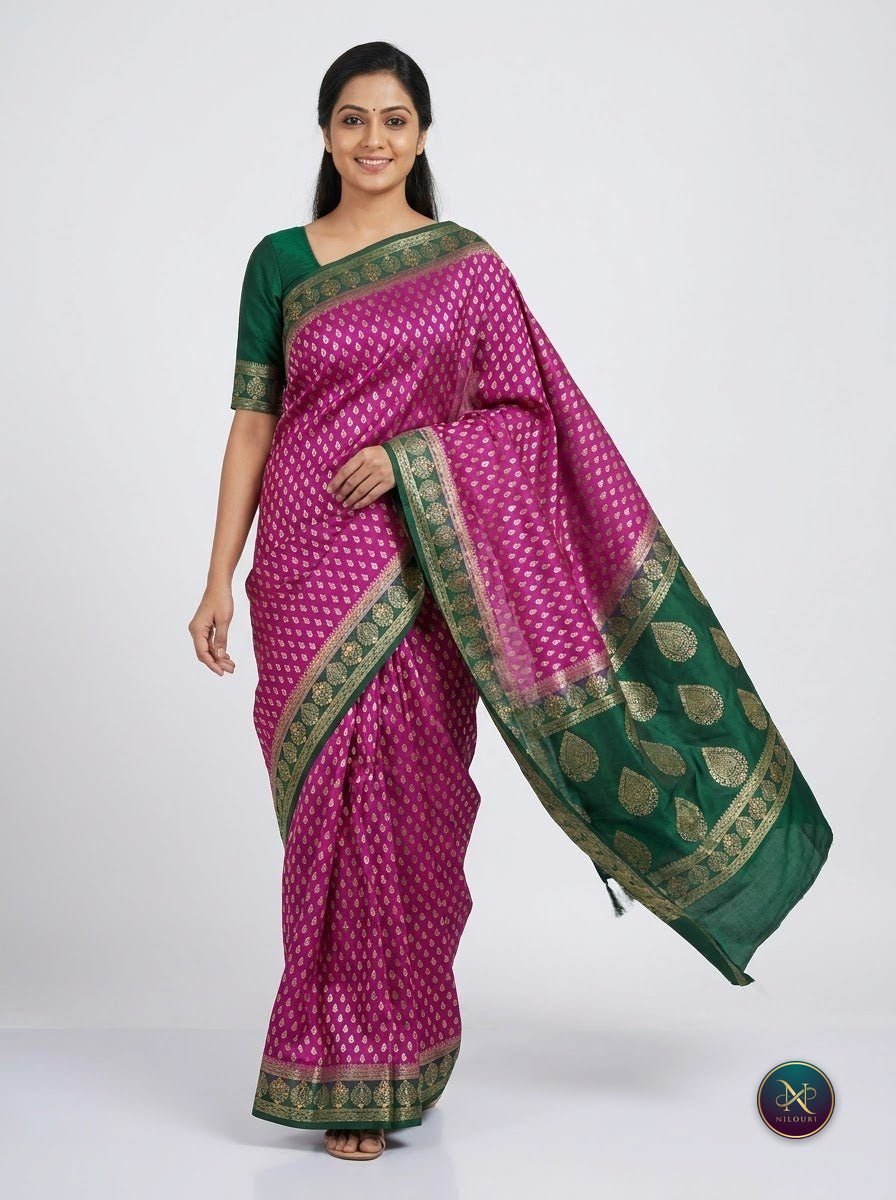 Orchid Forest Banarasi Fancy Saree