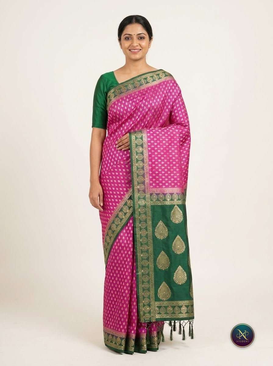 Orchid Forest Banarasi Fancy Saree