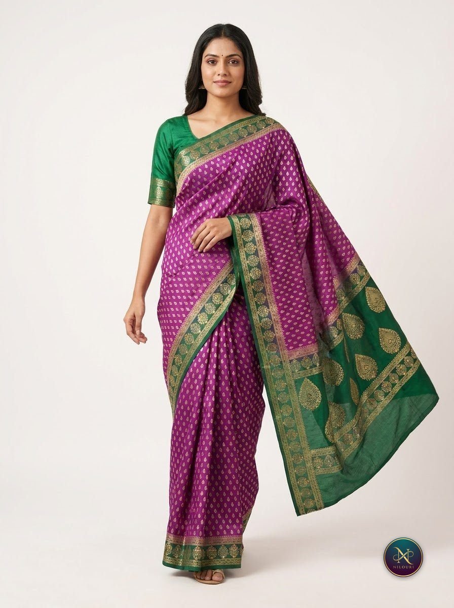 Orchid Forest Banarasi Fancy Saree