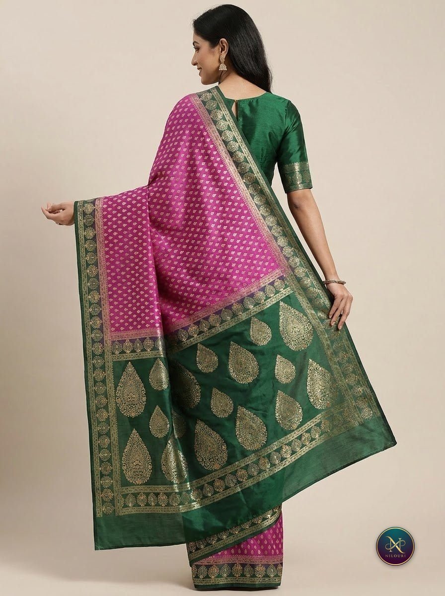 Orchid Forest Banarasi Fancy Saree