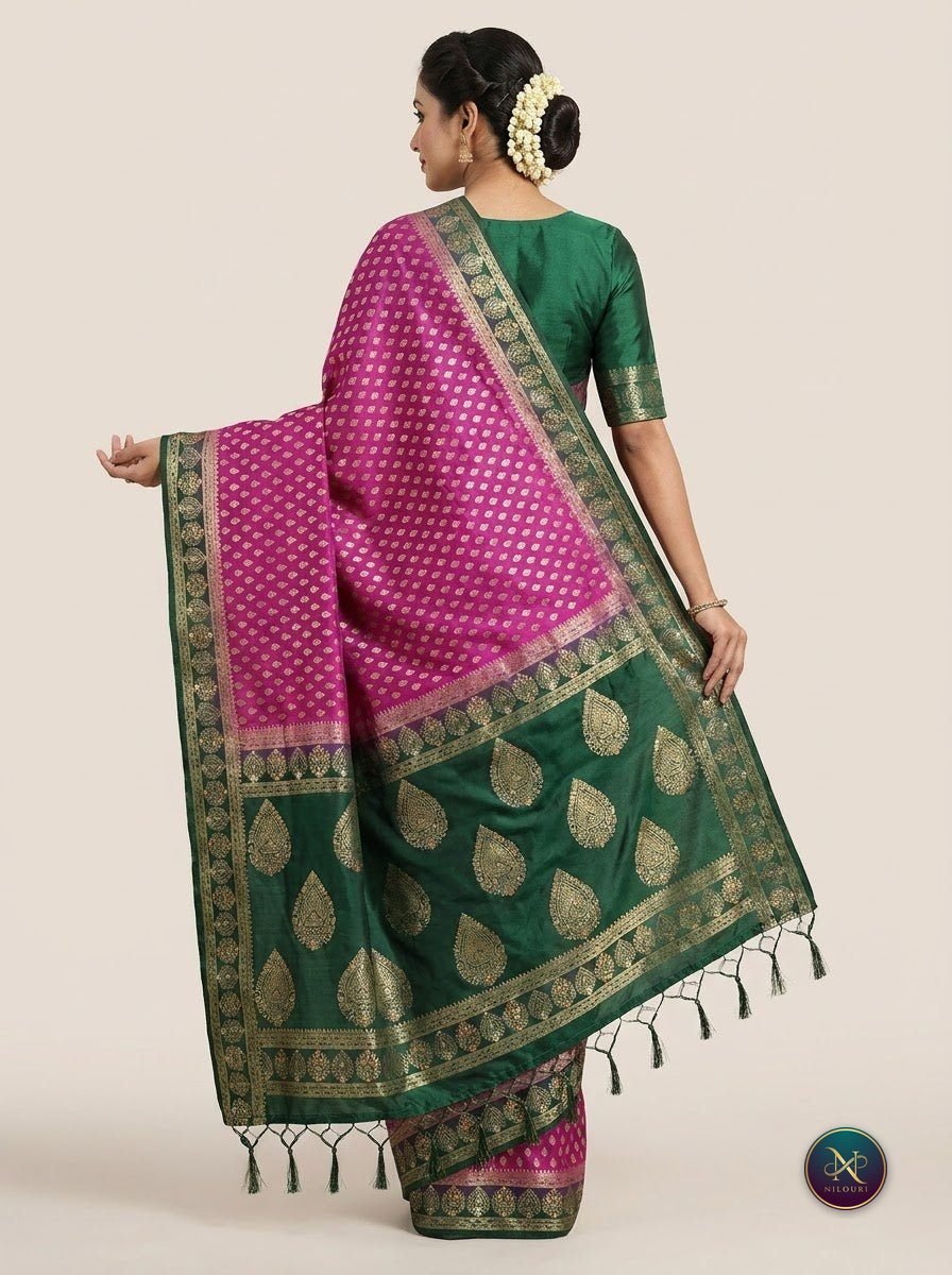Orchid Forest Banarasi Fancy Saree