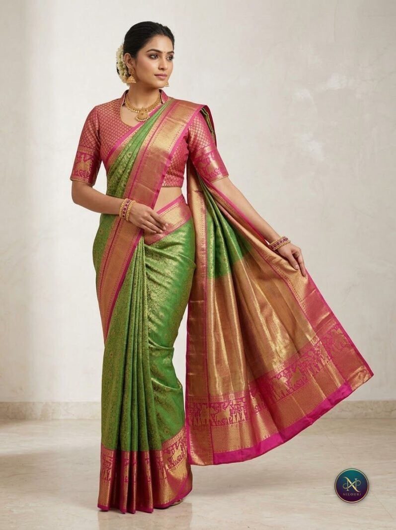 Parrot Rani Pattu Silk Saree