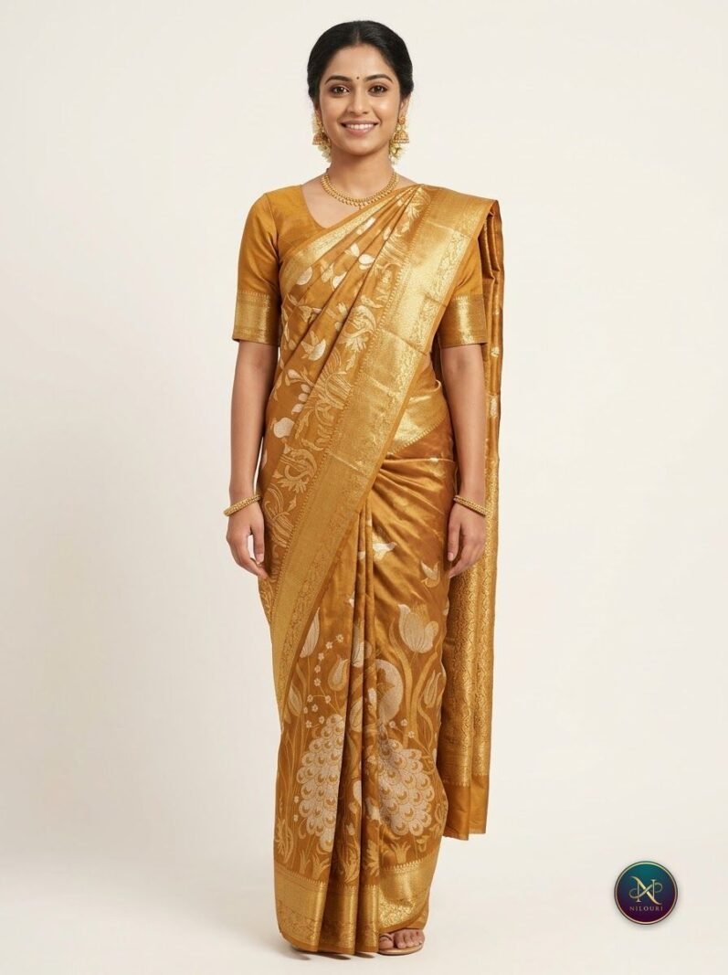 Turmeric Gold Banarasi Fancy Saree